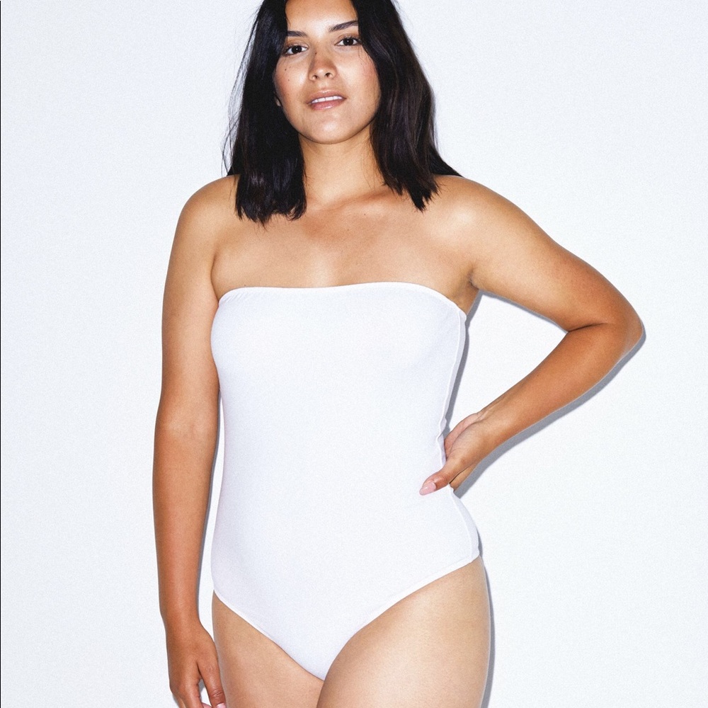 American Apparel Strapless Bodysuit